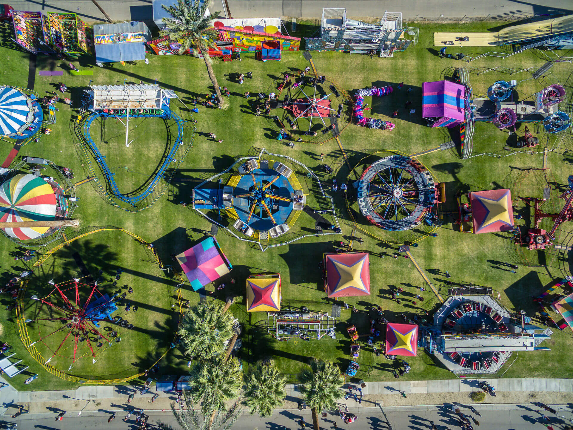 Carnival aerial view